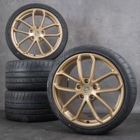 Original Porsche Cayman 982 Aurum GT4 rims 20 inch summer