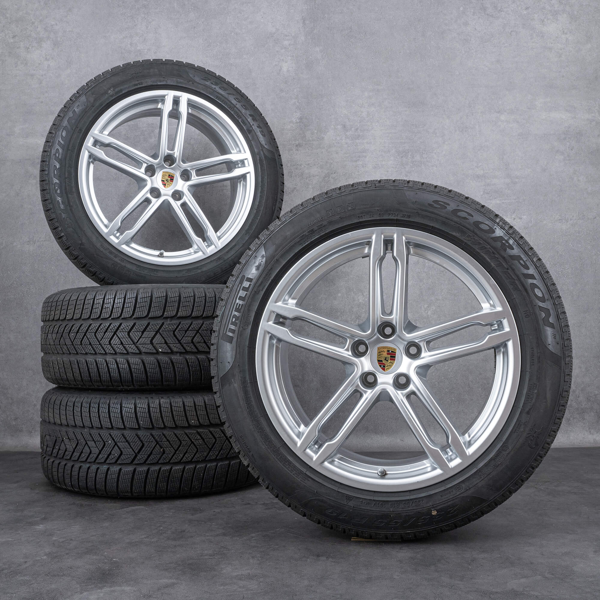 Original Porsche 19 inch rims Macan 95B winter tires winter wheels Pirelli